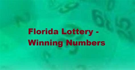 fl lottery results winning numbers